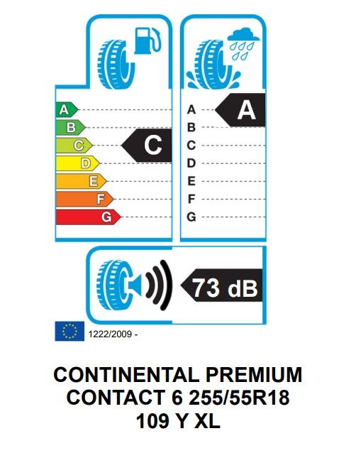 Eticheta Energetica Anvelope  255 55 R18 Continental Premiumcontact 6 