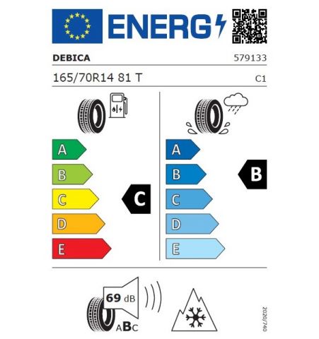 Eticheta Energetica Anvelope  165 70 R14 Debica Navigator 3 