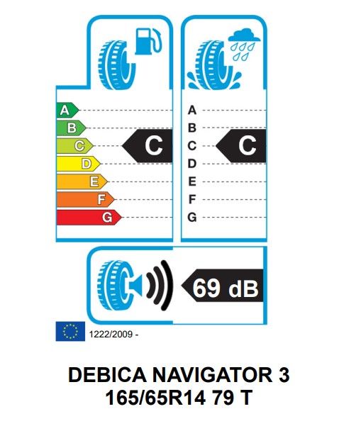 Eticheta Energetica Anvelope  165 65 R14 Debica Navigator 3 