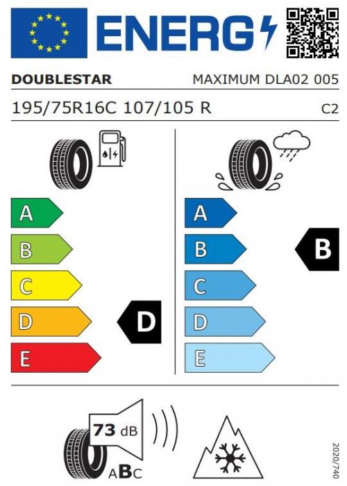 Eticheta Energetica Anvelope  195 75 R16C Doublestar Dla02 