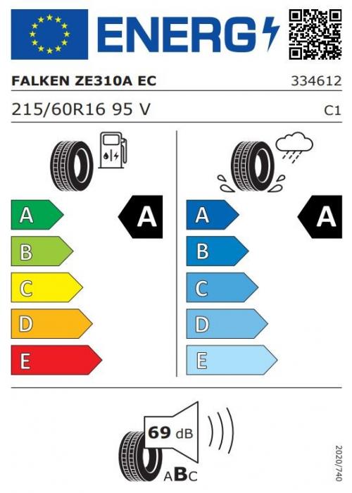 Eticheta Energetica Anvelope  215 60 R16 Falken Ziex Ze310ec 