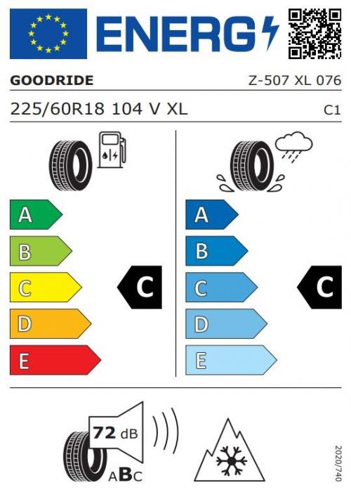 Eticheta Energetica Anvelope  225 60 R18 Goodride Z-507 