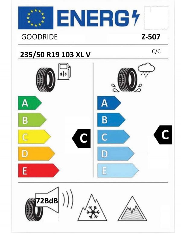 Eticheta Energetica Anvelope  235 50 R19 Goodride Z-507 