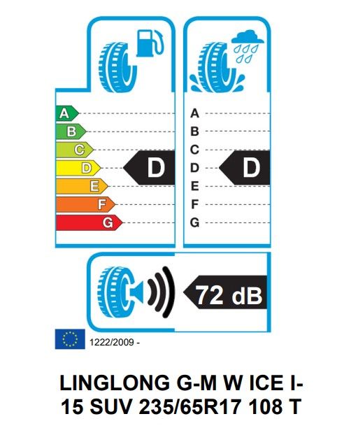 Eticheta Energetica Anvelope  235 65 R17 Linglong G-m W Ice I-15 Suv 