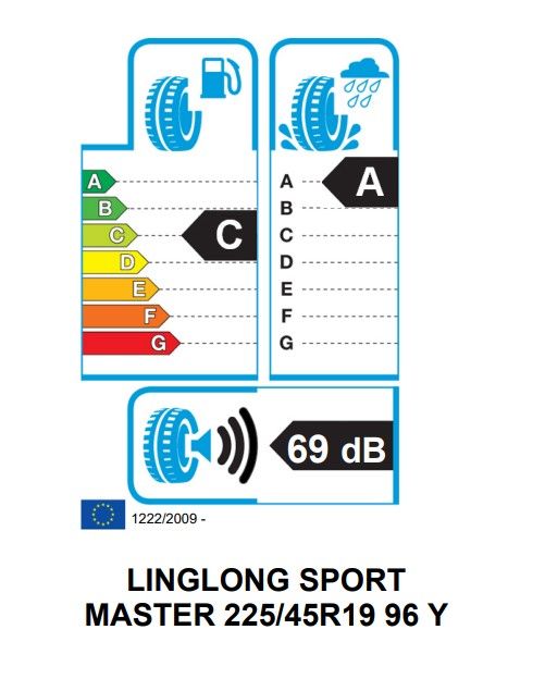 Eticheta Energetica Anvelope  225 45 R19 Linglong Sport Master 
