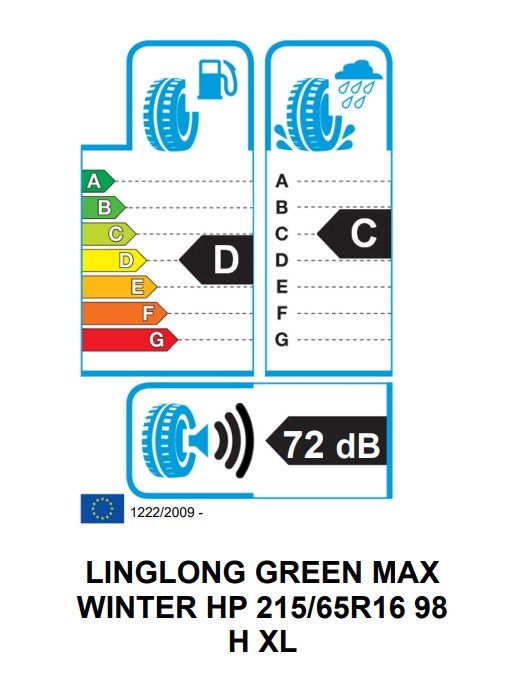 Eticheta Energetica Anvelope  215 65 R16 Linglong Green Max Winter Hp 