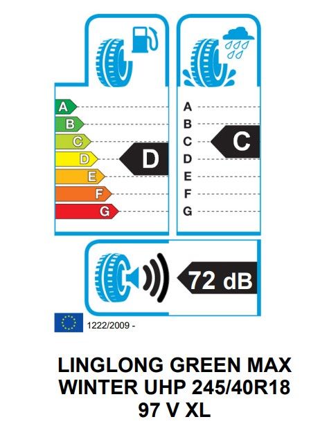 Eticheta Energetica Anvelope  245 40 R18 Linglong Green Max Winter Uhp 