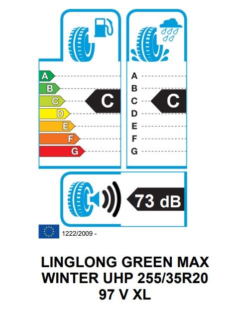 Eticheta Energetica Anvelope  255 35 R20 Linglong Green Max Winter Uhp 