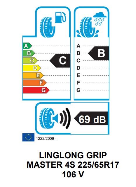 Eticheta Energetica Anvelope  225 65 R17 Linglong Grip Master 4s 