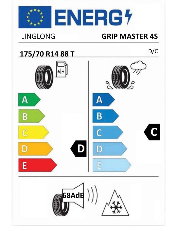 Eticheta Energetica Anvelope  175 70 R14 Linglong Grip Master 4s 