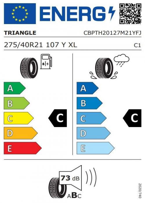 Eticheta Energetica Anvelope  275 40 R21 Triangle Th201-sportex 