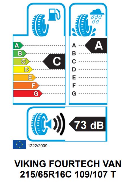 Eticheta Energetica Anvelope  215 65 R16C Viking Fourtech Van 